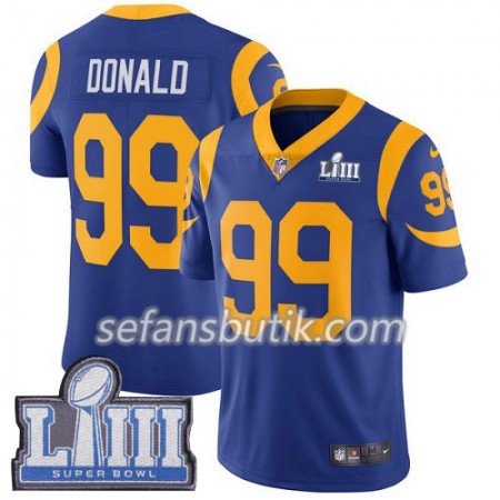 Los Angeles Rams Tröjor Aaron Donald 99 Nike Royal 2019 Super Bowl LIII - Herr Los Angeles Rams Tröjor Aaron Donald 99 Nike Royal 2019 Super Bowl LIII - Herr